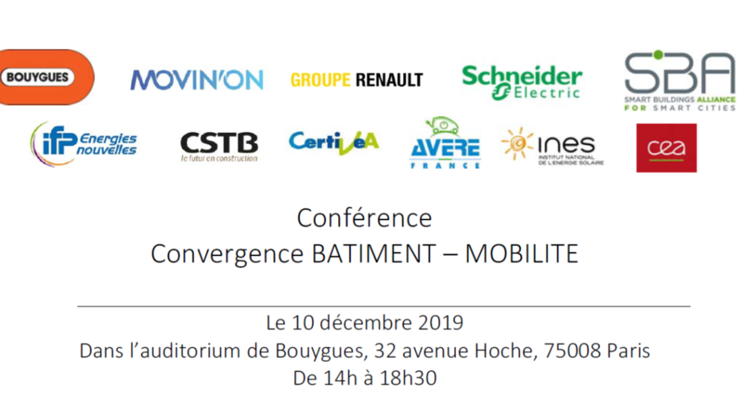 CONFÉRENCE CONVERGENCE BÂTIMENT MOBILITÉ